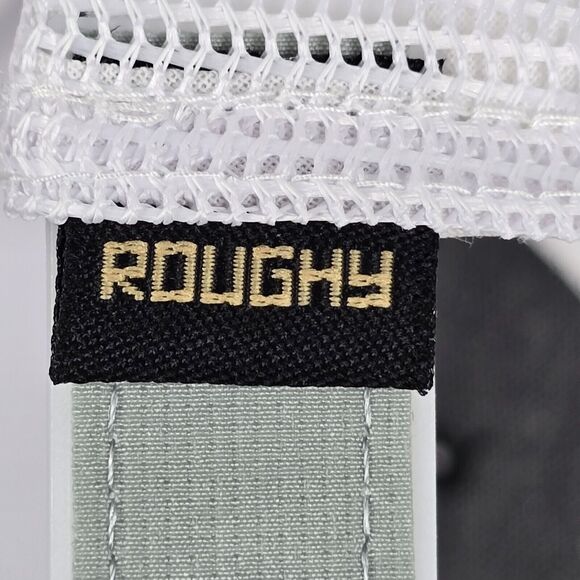 Hooey Trucker Hat Strap Roughy 4031T-BKWH Black White Tan Wht Logo Snapback NWT - Picture 11 of 12